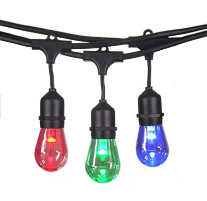 크리스마스 구리 멀티 컬러 LED RGB Xmas 고무 끈 요정 빛