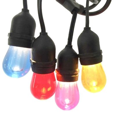 크리스마스 구리 멀티 컬러 LED RGB Xmas 고무 끈 요정 빛