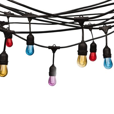 크리스마스 구리 멀티 컬러 LED RGB Xmas 고무 끈 요정 빛