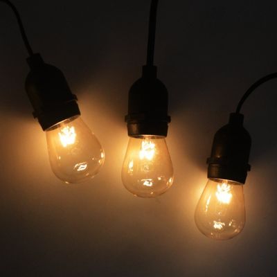WANMA 9FC15 밀가루 밀집 결혼식 장식 줄 빛 태양광 야외
