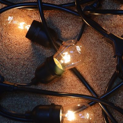 태양 전지 로프 라이트 야외 LED 벨트 스트링 B22 E27 IP65 사용자 정의 크기