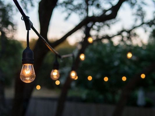 20 램프 배터리 LED 120V 스트링 라이트 볼 외부 정원 patio 파티 IP65