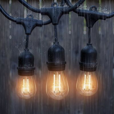 맞춤형 색상 크기 LED 스트링 라이트 야외 페스톤 정원 장식