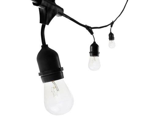 25ft 48ft 맑은 램프 LED G40 글로브 태양광 LED 스트링 조명 휴일 장식